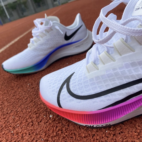 Nike/nike Zoom Pegasus 37 Pegasus Rainbow Rainbow Mens Women's Sports Sports Leisure Roisure BQ9646-103