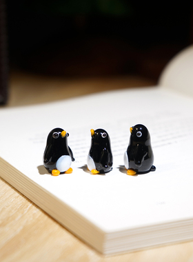 手工琉璃小企鹅玻璃摆件