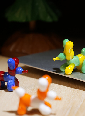 气球小狗|手工玻璃小摆件琉璃