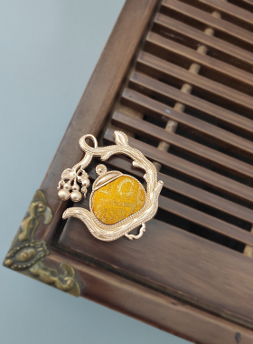 真丝宋锦国风茶壶吊坠配件把把壶