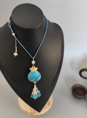 10色新中式国风福袋项链水晶流苏