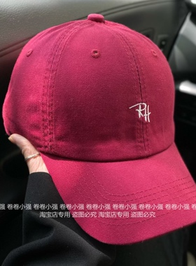 美式复古字母棒球帽女ins韩版潮牌简约百搭软顶鸭舌帽子显脸小男
