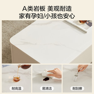 全友家居现代简约新款客厅家用长方形钢化玻璃茶几电视柜落地组合