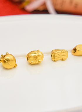 路路通小猪吊坠女手链横穿配件