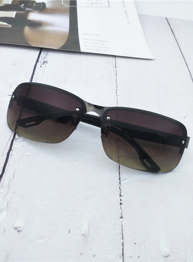 新款男士墨镜批方形半框抄片