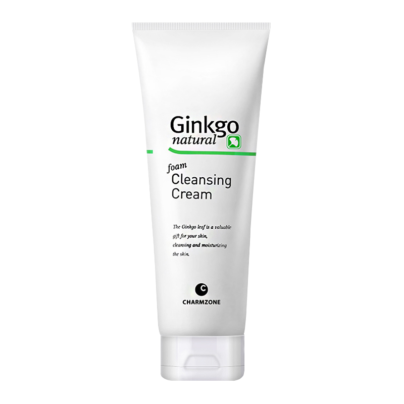 婵真银杏泡沫女士清洁毛孔洗面奶 铭博化妆品洁面