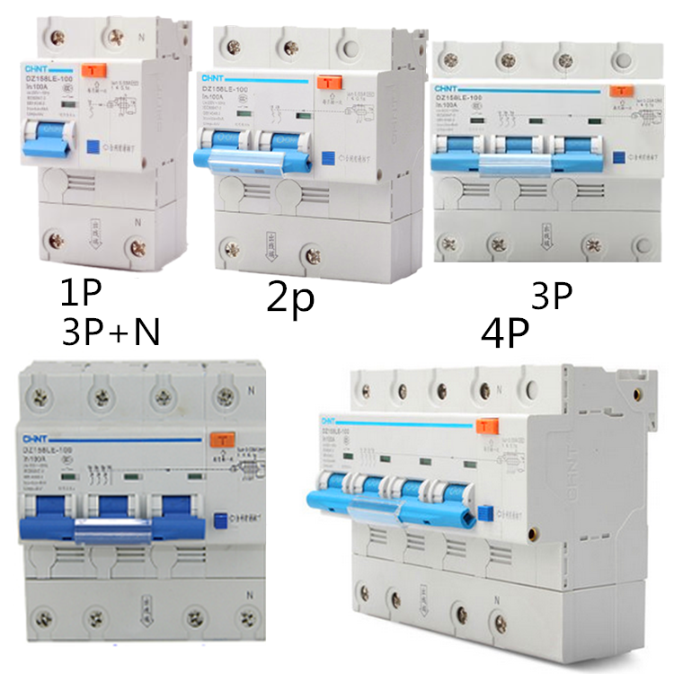 正泰断路器 空气开关 DZ158 DZ158LE 1P 2P 3P 4P 80A 100A 125A - 图3