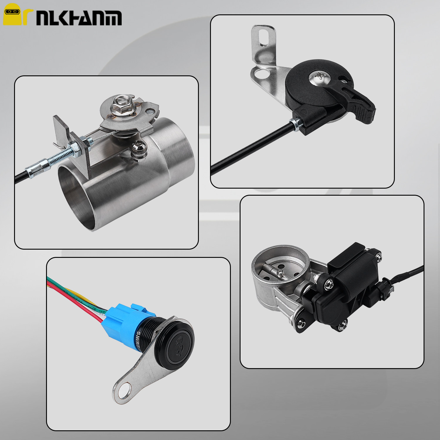 摩托车改装排气管可调拉线机械/电动阀门控制器消音降噪51mm通用,淘宝优惠券,粉丝福利购,淘宝优惠卷