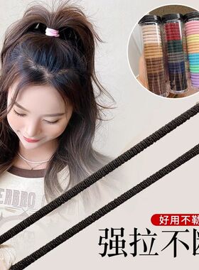 甜美黑色桶装20根橡皮筋发绳