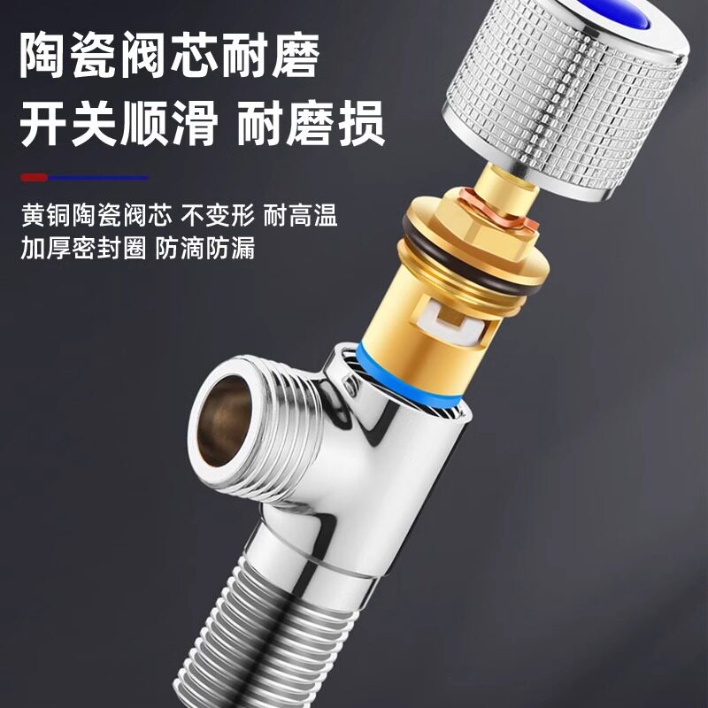 水龙头阀芯精铜厨房卫生间单冷热通用快开水龙头内芯全铜更换配件