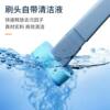 Household wall-mounted disposable toilet brush without blind spots