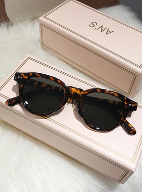 韩版小框墨镜女款防紫外线小脸款