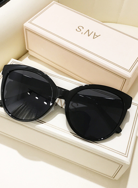 绿色豹纹玳瑁边框圆形太阳镜