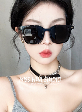高级感墨镜女2025新款防紫外线黑色海边偏光开车太阳镜痞帅男防晒