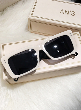 欧美风墨镜男女长方形大框潮流