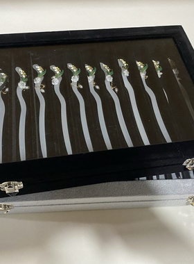 发簪收纳盒首饰防抗氧化透明玻璃盖古风大容量头钗发饰展示收纳盒