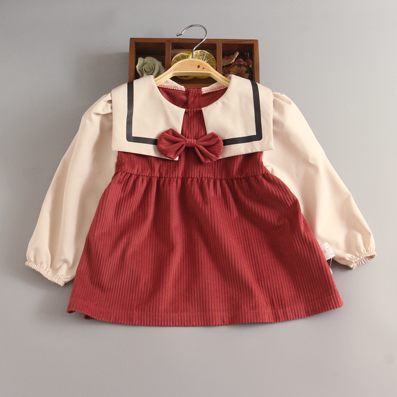 Girls dance together British style waterproof and stain-proof children's coveralls