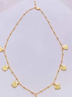 savi同款ins冷淡风叠戴项链necklaces欧美士兵头像项圈女 jewelry