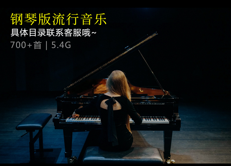 经典流行音乐钢琴弹奏版纯音乐无人声背景曲MP3歌单文件目录下载