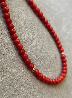 本命年红色项链项链女