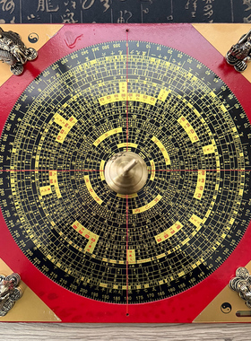 黄铜聚财阵葫芦青龙白虎朱雀玄武罗盘风水聚宝盆招财家居店铺摆件