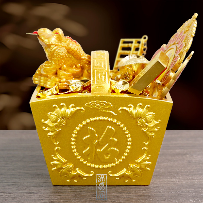 日进斗金摆件铜斗招财进宝四方纳财聚宝盆黄铜聚财米斗金开业送礼,淘宝优惠券,粉丝福利购,淘宝优惠卷