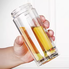 宜加美全玻璃茶水分离双层玻璃杯泡茶水杯子男士便携带盖过滤水杯,淘宝优惠券,粉丝福利购,淘宝优惠卷