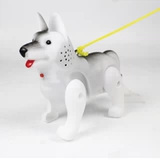Douyin Electric Lighting Puppy Toys с веревкой с веревкой после волокно -ходячи