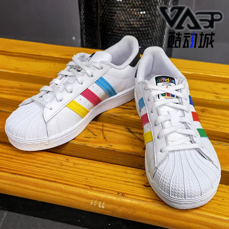 Adidas/阿迪达斯正品三叶草 SUPERSTAR C大童经典运动板鞋FW5238-图1