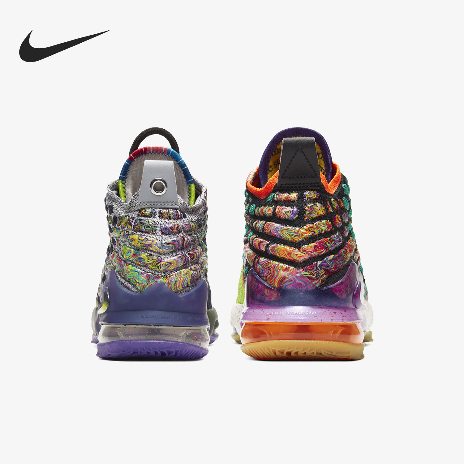 nike/耐克正品新款lebron 17 what the 大童鸳鸯运动篮球鞋cj2515