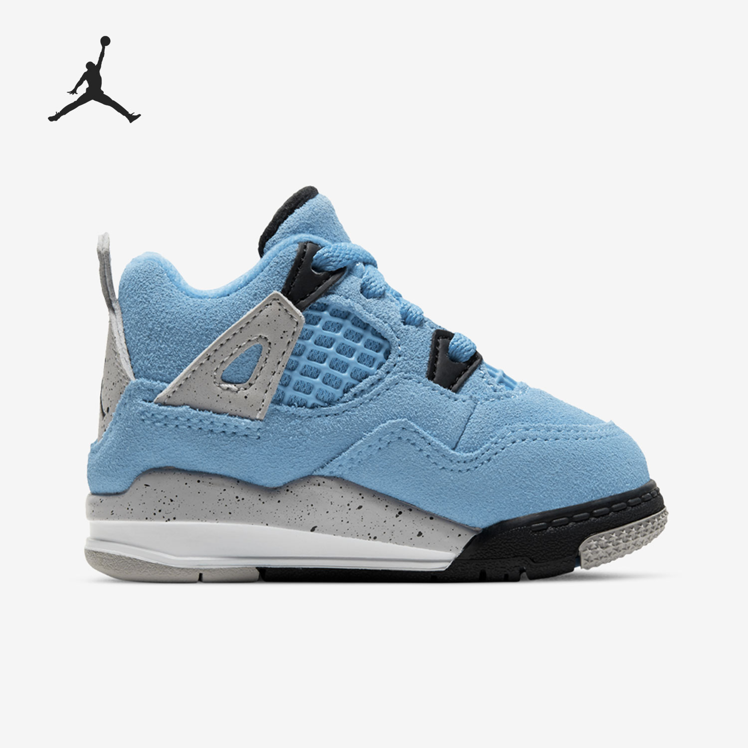 Nike/耐克正品JORDAN 4 RETRO (TD) AJ4复刻小童篮球鞋BQ7670-400 - 图1