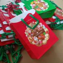 Christmas Candy Bag Apple Wrapping Paper Bag Small Gift Packing Bag Socks Packing Bag