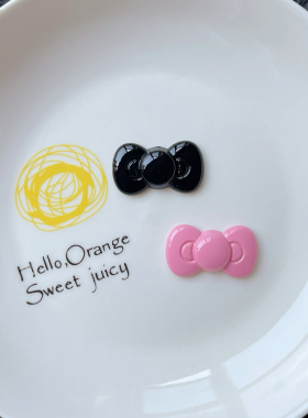 卡通可爱kitty猫奶油胶diy材料包手工制作水杯发夹饰品配件