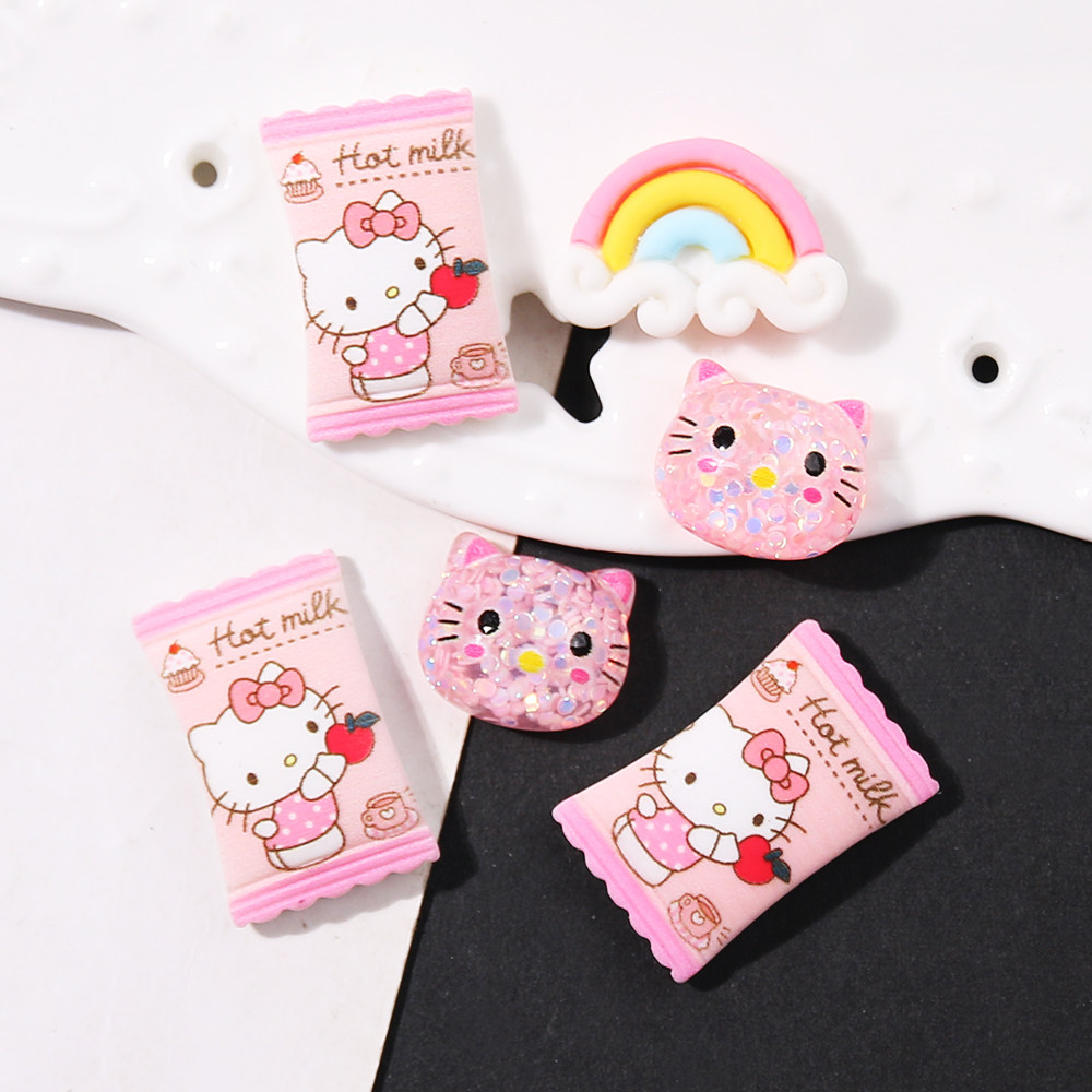 卡通猫头系列奶油胶手机壳树脂饰品配件diy材料包手工自制,淘宝优惠券,粉丝福利购,淘宝优惠卷