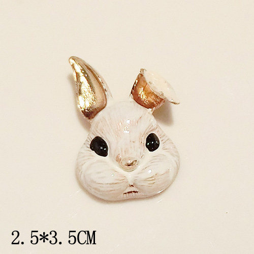 珍珠花树叶兔头合金饰品发饰配件手机壳手工diy制作贴钻材料包g - 图1