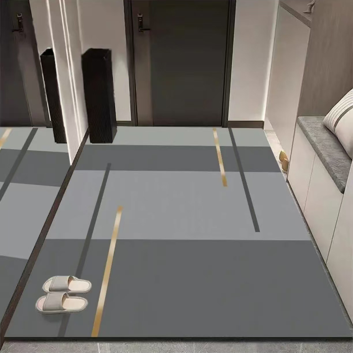 硅藻泥可裁剪地垫入户门垫进门除尘防滑吸水脚垫浴室厕所门口地毯,淘宝优惠券,粉丝福利购,淘宝优惠卷