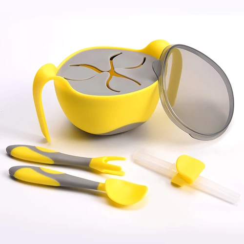 Детская трубочка, обеденная тарелка, посуда, комплект, «три в одном»
