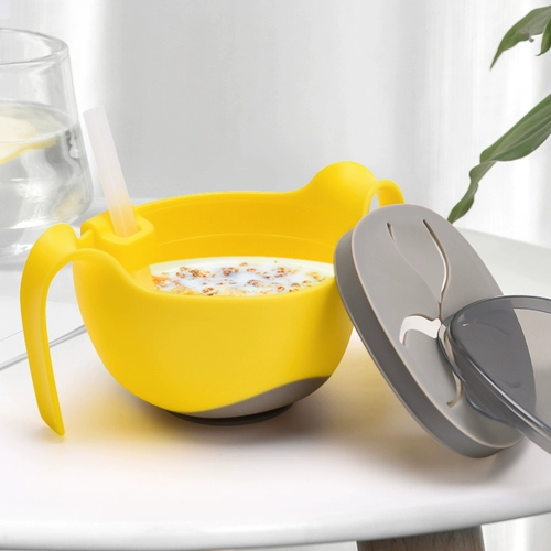 Детская трубочка, обеденная тарелка, посуда, комплект, «три в одном»