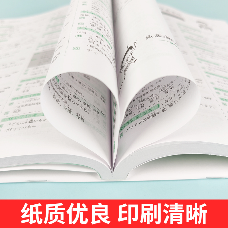 无敌绿宝书n3n4n5词汇新日语能力考试必考词+基础词+超纲词附音频JLPT日语等级考试用书日语词汇书李晓东主编世界图书出版公司 - 图2