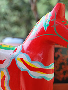 瑞典小摆件结婚礼物免邮达拉木马