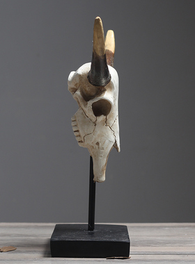 牛角欧式风客厅玄关店铺软装摆件