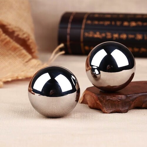 不生锈304不锈钢健身球手球中老年手玩球户外保健按摩球实心钢球 - 图1