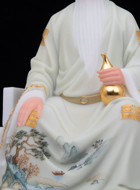 北斗星君神像汉白玉山岚石雕北斗南斗道家客厅圣丰工艺品家居摆件