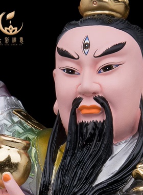 新款树脂九天应元雷声普化天尊神像供奉雷祖法相雷公雷神大帝摆件