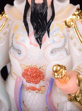 神像李靖居家供奉摆件托塔天王