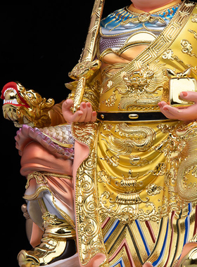 树脂男女将军神像女将军穆桂英杨门女将田都元帅家用桌面佛堂摆件