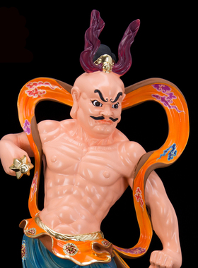 哼哈二将神像大力士供奉摆件新品