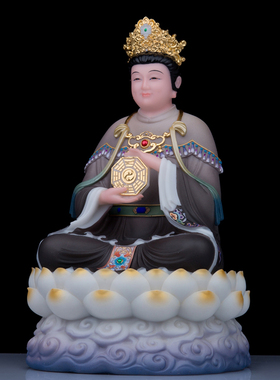 汉白玉无生老母神像无极老母骊山母亲无声老母居家工艺品祝福摆件