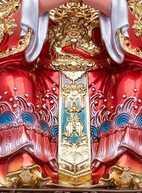 湄洲岛海神妈祖神像家用客厅天上圣母朝天妈祖娘娘像供奉树脂摆件