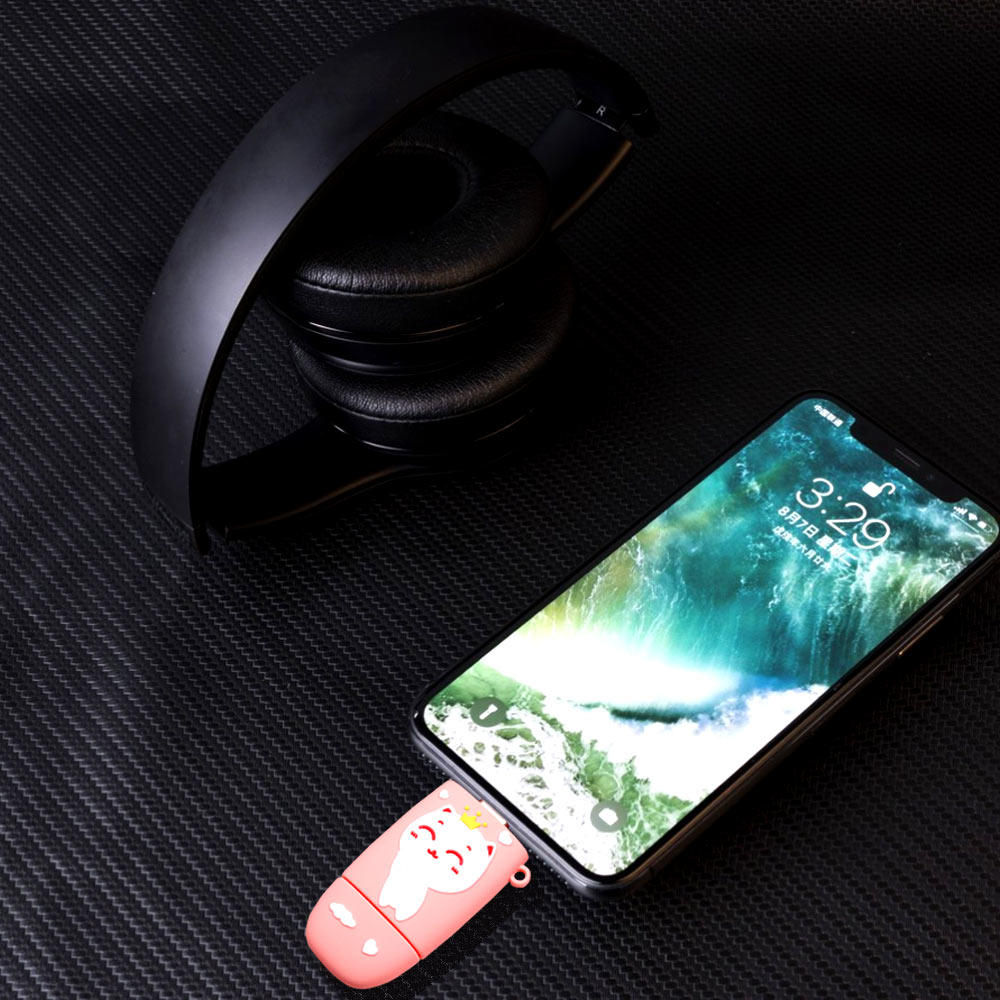 卡通版苹果手机u盘32g高速创意可爱女生礼物